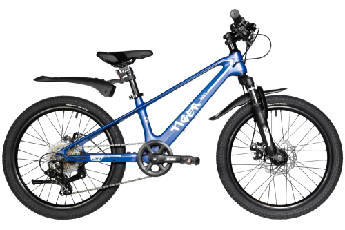 Велосипед Novatrack Tiger Pro 20" (2024), рама 10" (110-130 см), синий