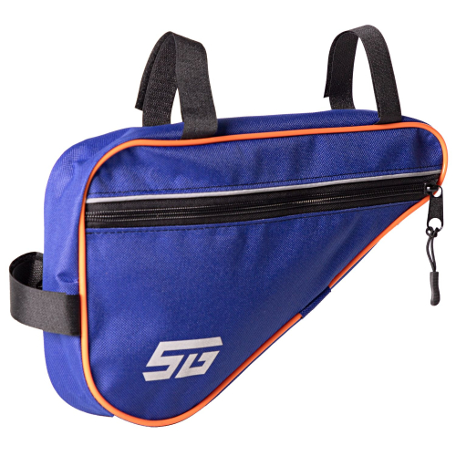 Велосумка под раму STG FB-002, размер 30х17х6 см, василёк/оранжевый