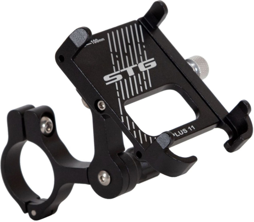 Держатель телефона STG B-731, алюминий, черный, черный