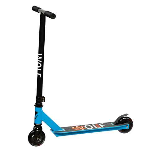 Трюковой самокат Novatrack Wolf JR (2024), синий