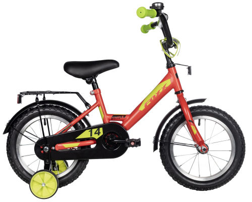 Велосипед Foxx Simple 14 (2025) (98-110 см), красный