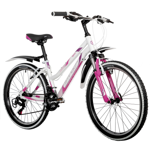 Велосипед STINGER LAGUNA 24" (2022), рама 14" (130-155 см), белый