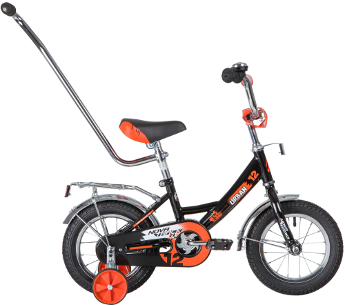 Велосипед NOVATRACK URBAN 12" (2020) (92-98 см), черный