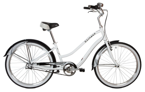 Велосипед STINGER CRUISER Lady 3spd 26" (2021), рама 16" (155-165 см), белый