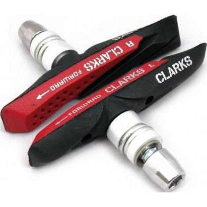 Тормозные колодки Clarks CPS-958, V-Brake, всепогодные, 72 мм, с крепежом, 3-335