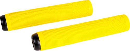 Грипсы Tech Team с барендами Drop, 160mm, black на трюковой самокат (2 шт.), желтый