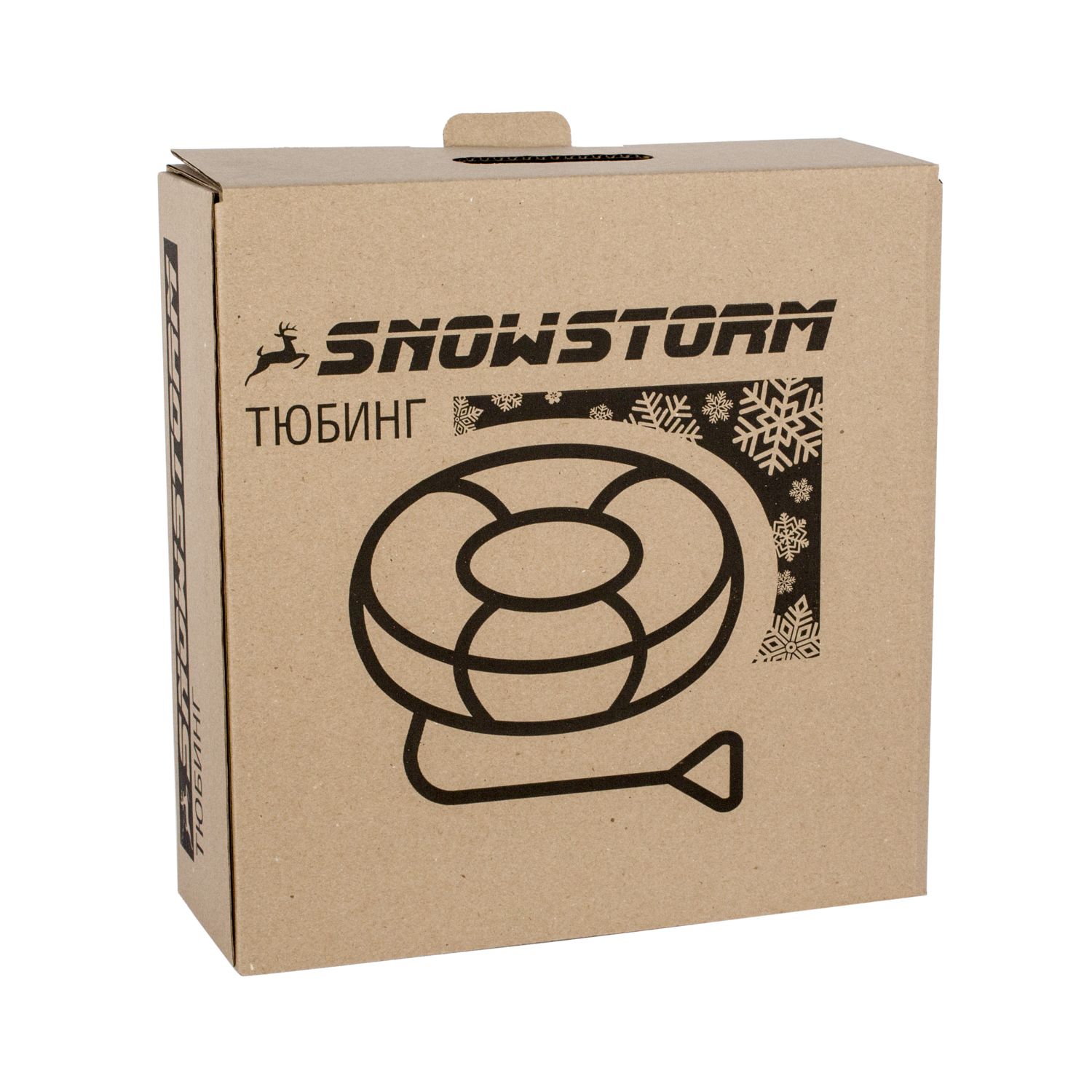 Тюбинг Snowstorm BZ-110_SHARK, 110 см, серый с черным