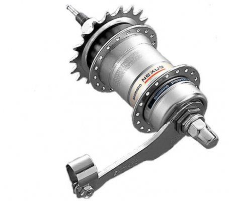 Втулка планетарн. Shimano Nexus, 3C41, 36 отв, 3ск, антикор.  покр., 120x168мм ASG3C41A2068DX