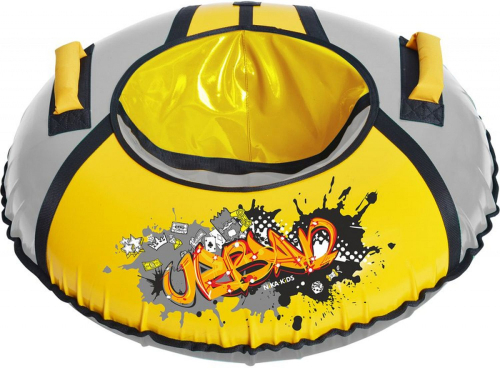 Тюбинг 70 см ТБ1КР-70/ГФ2 желтый/серебро граффити