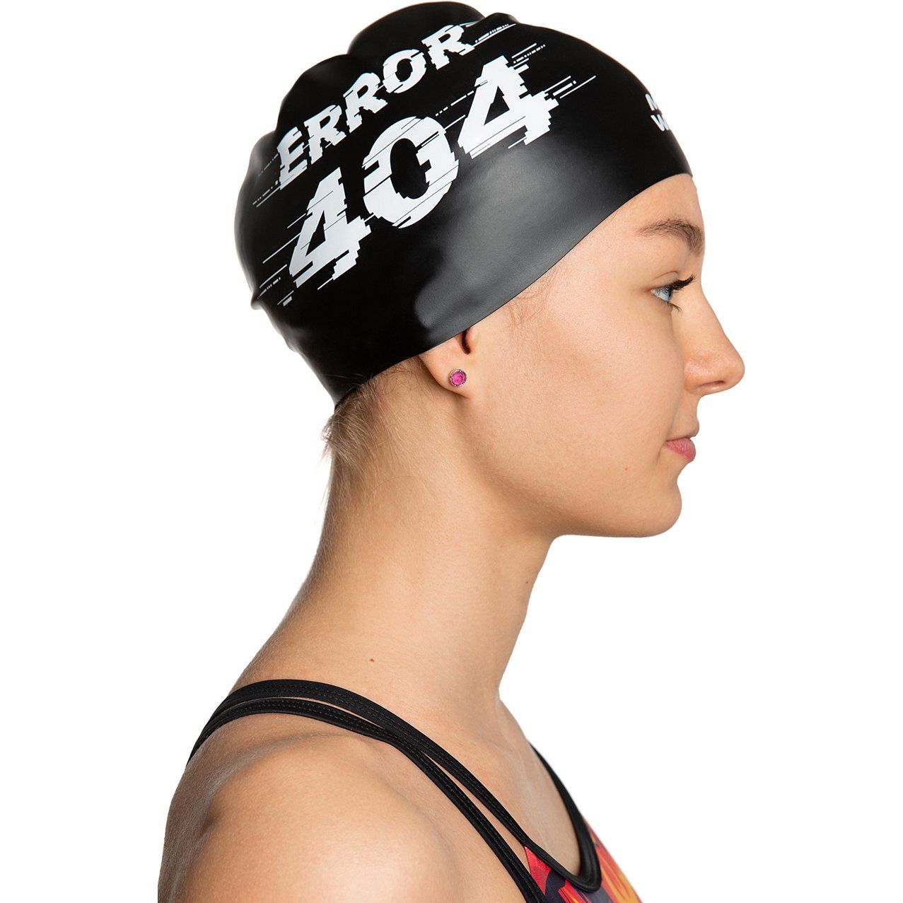 Шапочка силиконовая Mad Wave Error Reversible, черный