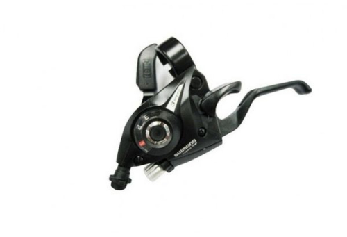 Шифтер с тормозной ручкой Shimano Tourney, EF51, лев, 3ск, тр.+оплетк, черный, ESTEF51LSBL2P