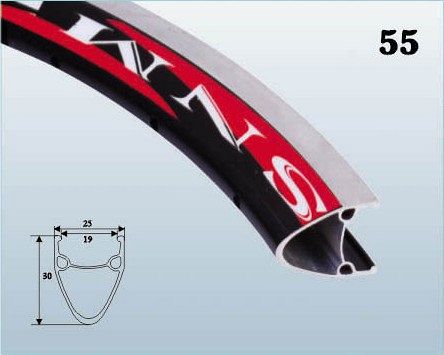 Обод двойной 26x1.75-1.95, черный, 36H