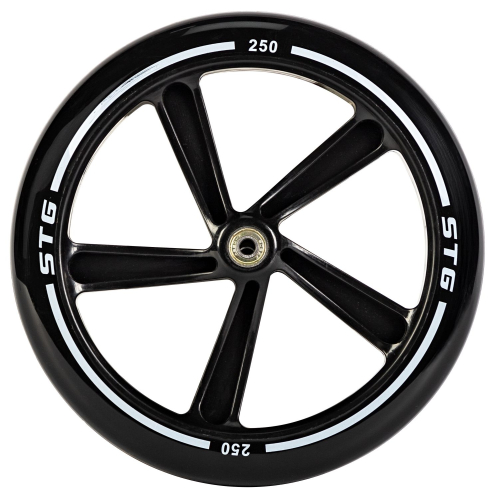 Колесо для самоката, 250х40 мм, PU, ABEC-7, черный, черный