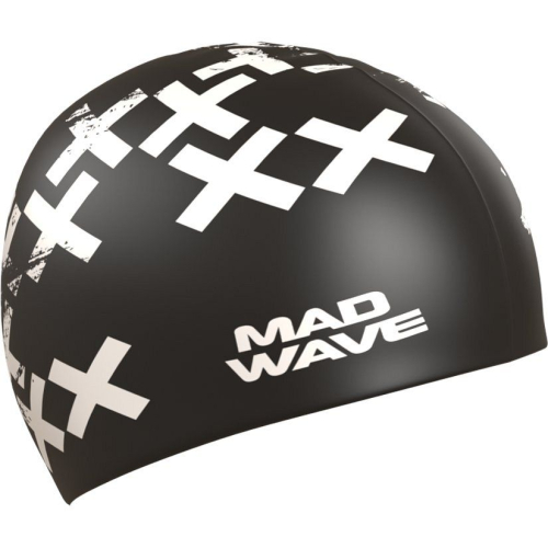 Шапочка силиконовая Mad Wave Cross, черный