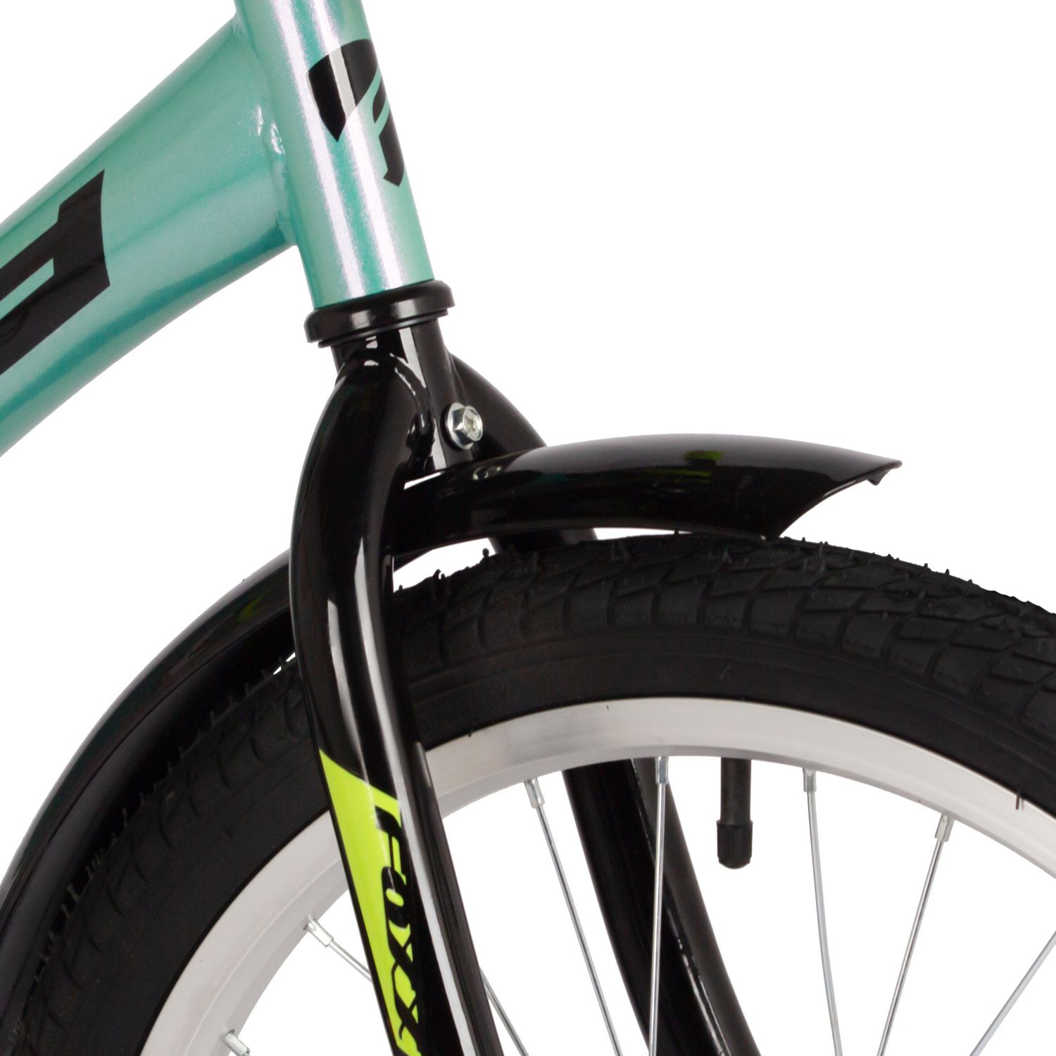 Велосипед Foxx Brief 20 (2025) (110-130 см), зелено-голубой