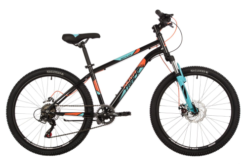 Велосипед Novatrack Battler 6.D 24 (2025), рама 12" (130-155 см), черный