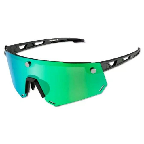 Очки велосипедные Rockbros, оправа серая с магнитными держателями, линза с поляризацией, RB_SP213GY