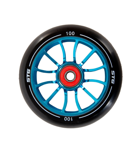 Колесо для трюкового самоката 100 мм с алюминиевым ободом, ABEC-11