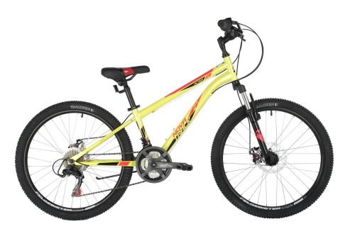 Велосипед NOVATRACK ACTION Disc 24" (2021), рама 12" (130-155 см), зеленый