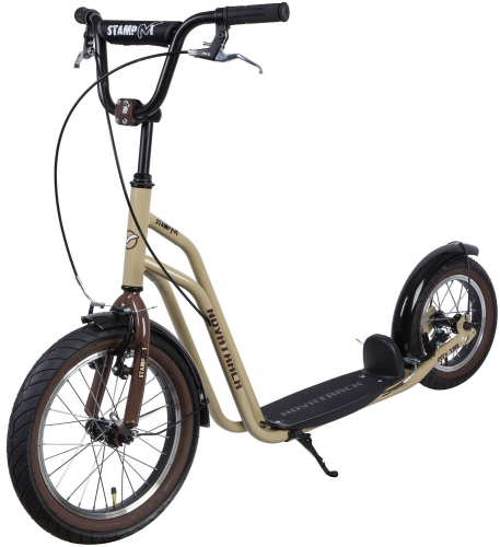 Самокат внедорожный Novatrack Stamp N1 16" (2018), бежевый