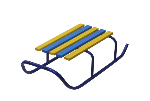 Санки детские бюджет "ТЯНИТОЛКАЙ" (синий), синий