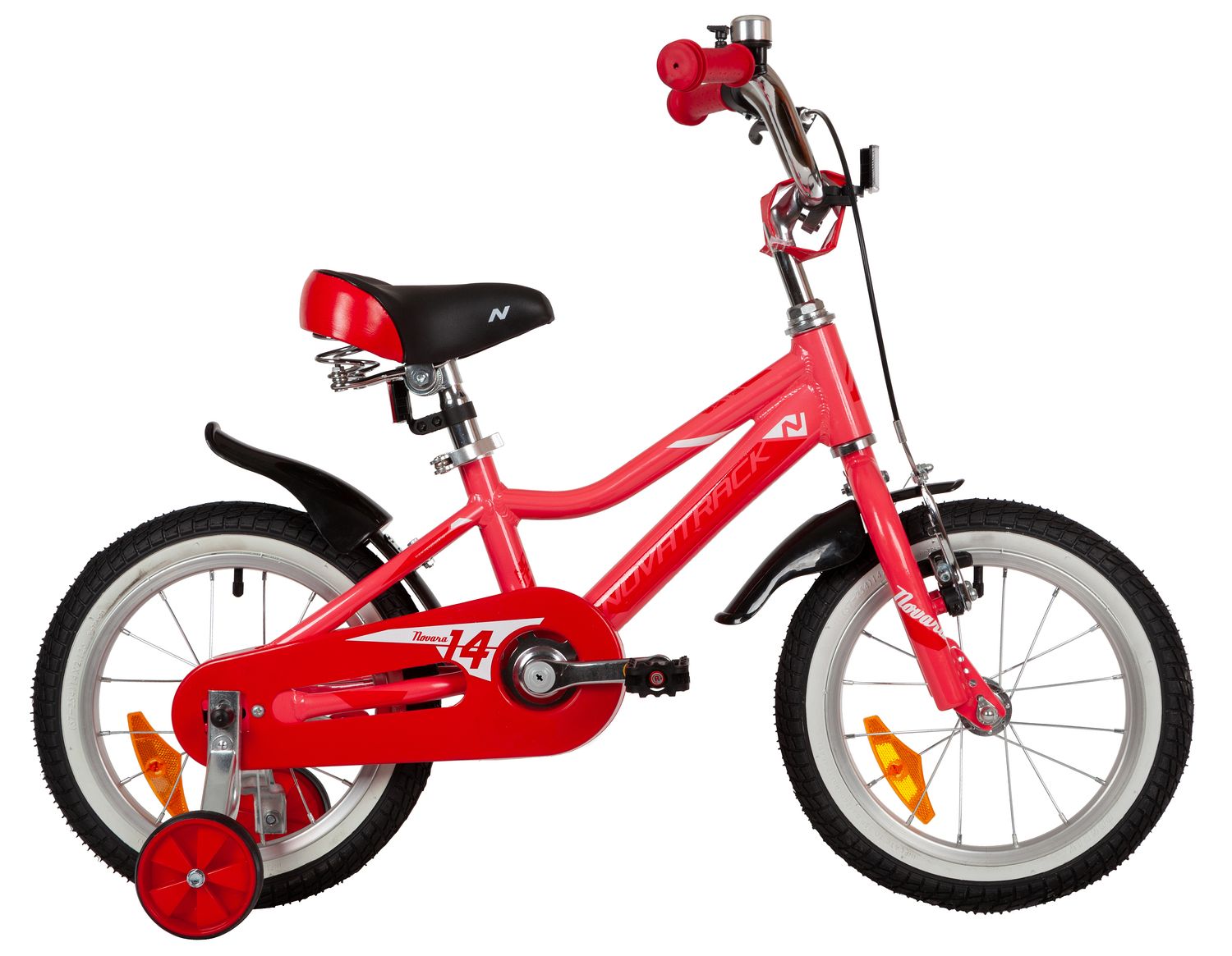 Велосипед NOVATRACK NOVARA 14" (2022) (98-110 см), коричневый