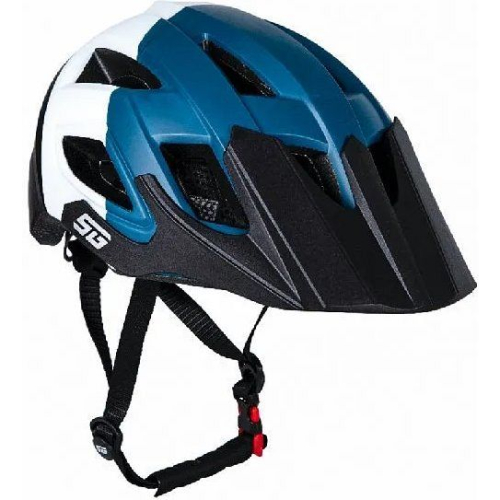 Шлем STG TS-39 с козырьком и фонарем, синий