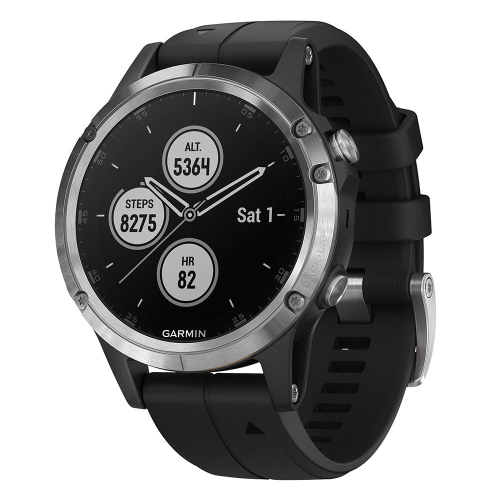 Часы GARMIN Fenix 5 Plus (Silver/Black Band)