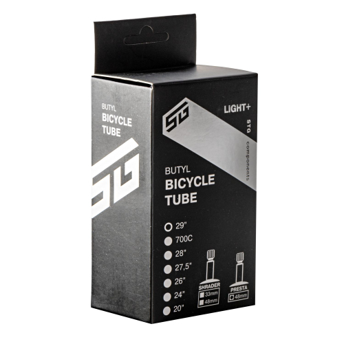 Камера велосипедная STG Light+, 29Х1.95/2.3, бутил, велониппель 48 мм, (упак.: коробка)