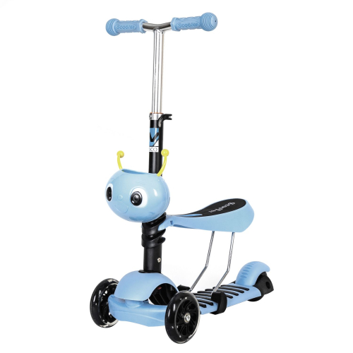 Самокат-кикборд Novatrack Disco-kids Saddle (2019), синий