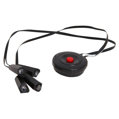 Фонарь велосипедный STG на шлем JY-389, 4 светодиода, 4 функции, батарея: CR2032*1 (в комплекте)