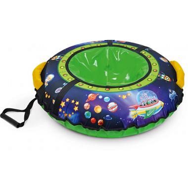 Тюбинг 70 см с круговым дизайном, фиолетово-оранжевый