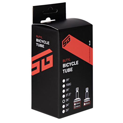 Камера велосипедная STG, бутил, 26x1,75/1,95, автониппель 48мм