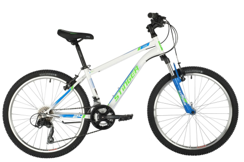 Велосипед STINGER CAIMAN 24" (2021), рама 14" (130-155 см), белый
