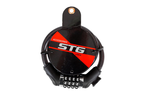 Замок, трос спиральный, кодовый диам.12х120см