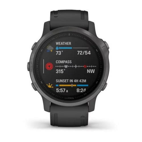 Часы GARMIN Fenix 6S Sapphire (Carbon Grey DLC/Black Band)