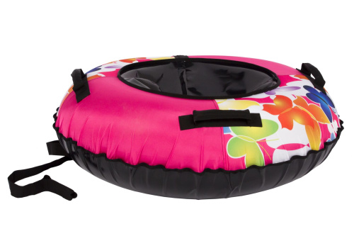 Тюбинг Snowstorm BZ-80_BUTTERFLY_V2, 80 см, розовый с черным