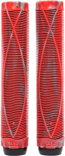 Грипсы Tech Team с барендами Fish, 170mm, Blue/Pink, на трюковой самокат 1/100 (2 шт.), зеленый