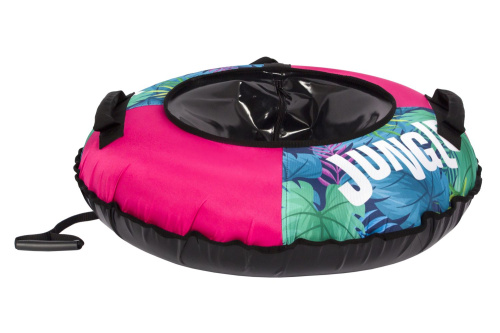 Тюбинг Snowstorm BZ-80_JUNGLE, 80 см, розовый с зеленым