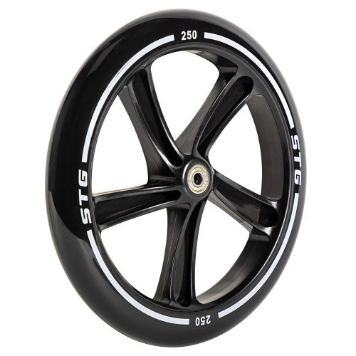 Колесо для самоката, 250х40 мм, PU, ABEC-7, черный, черный