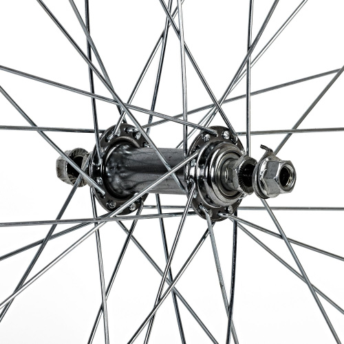 Колесо 24" переднее 32 спицы одинарный обод втулка SF A03F