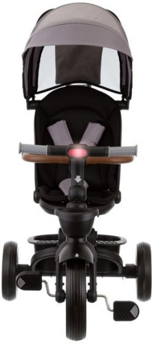 Велосипед трехколесный Slider Eva HM-618-2, с ручкой управления (92-98 см), серый