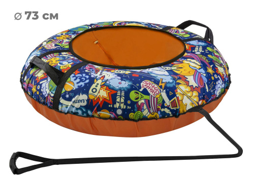 Тюбинг 73см ОКСФОРД KOSMOS, оранжевый