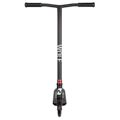 Самокат трюковой Novatrack Wolf 40 (2025), черный-красный