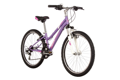 Велосипед Novatrack Jenny Pro 24" (2023), рама 12" (130-155 см), фиолетовый