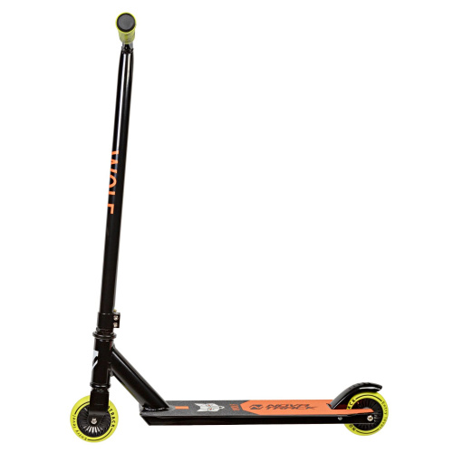 Трюковой самокат Novatrack Wolf 50 (2022), черный-оранжевый