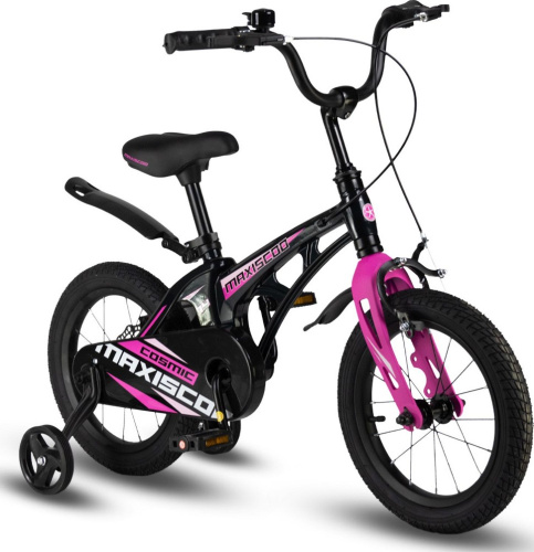 Велосипед Maxiscoo Cosmic Стандарт 14" (2024) (98-110 см), черный
