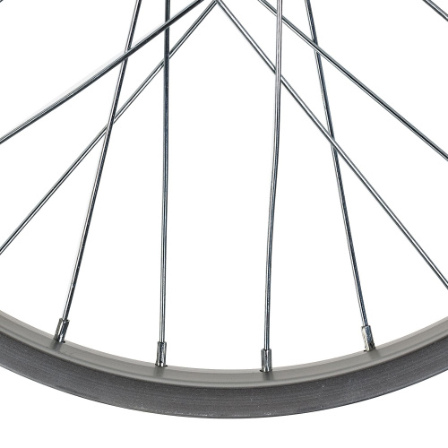 Колесо 18" заднее(без резины), одинарный алюм.обод 28 отв, втулка сталь DACHAN, гайка