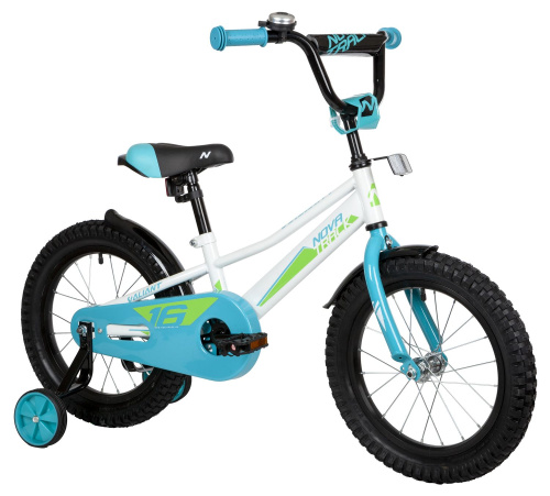 Велосипед NOVATRACK VALIANT 16" (2022) (98-110 см), белый