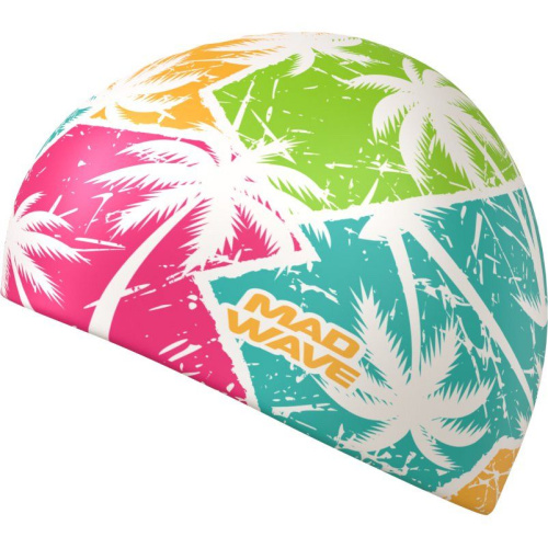 Шапочка силиконовая Mad Wave Tropic, белый